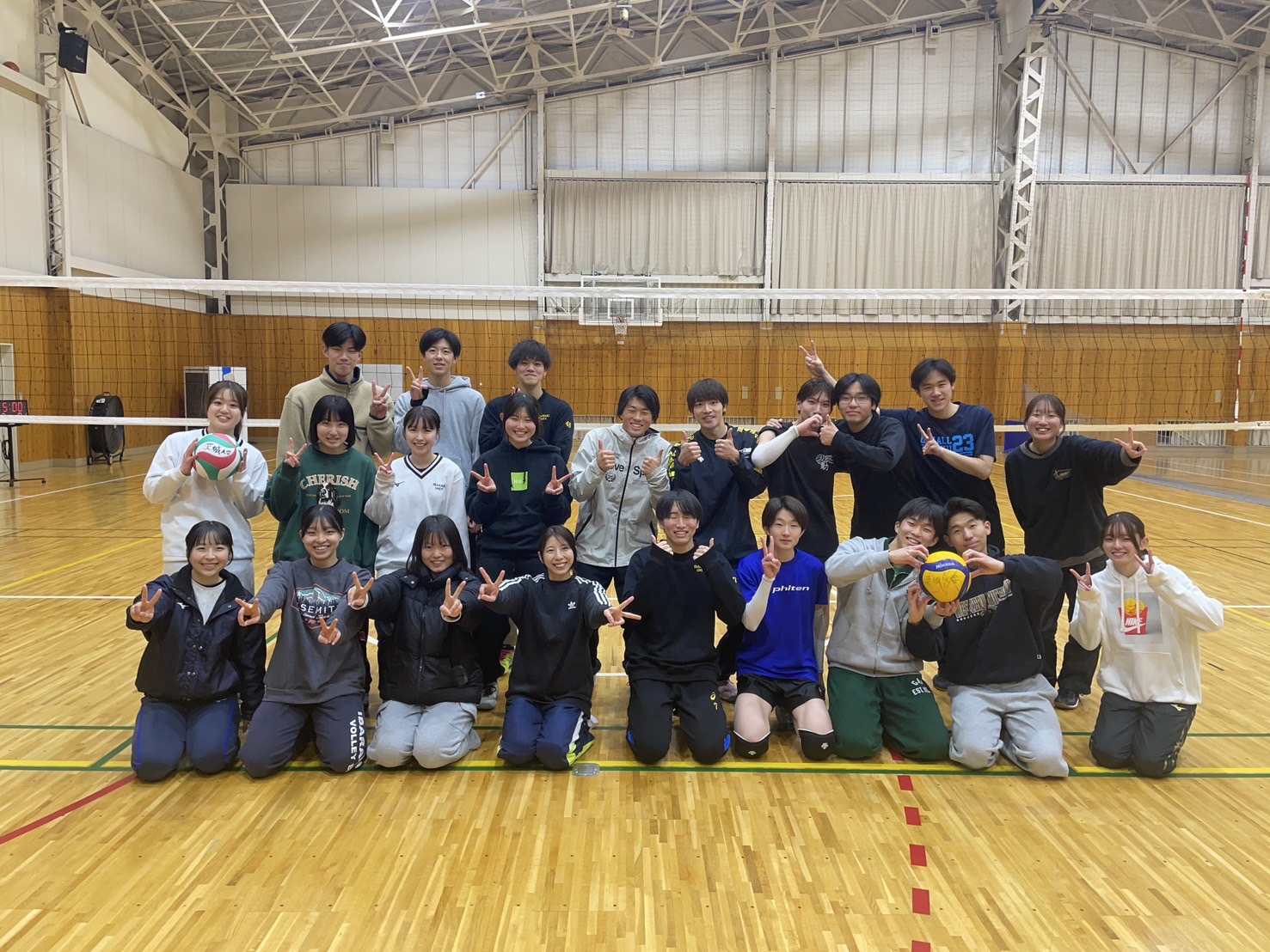 男女バレーボール部
